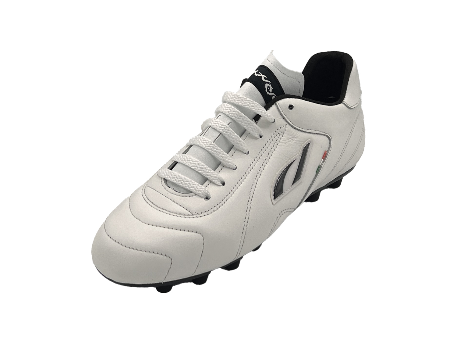 Scarpe Calcio Pelle Artigianali Made In Italy Modello Classic Pro Bianco Danese Calzature