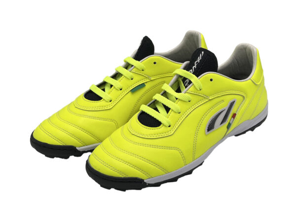 Scarpe Calcetto Artigianali Made In Italy Modello Energy Giallo Fluo Danese Calzature Monopoli