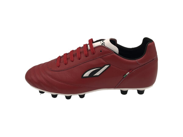 Scarpe Calcio Artigianali Made In Italy Modello ITALIA Cup Rosso Danese Calzature Monopoli